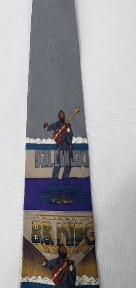 BB King Fillmore Poster Silk Tie - Picture 2 of 8
